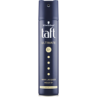 Taft Ultimate, hair spray with maximum hold and shine effect, hold strength 5+, 250 ml