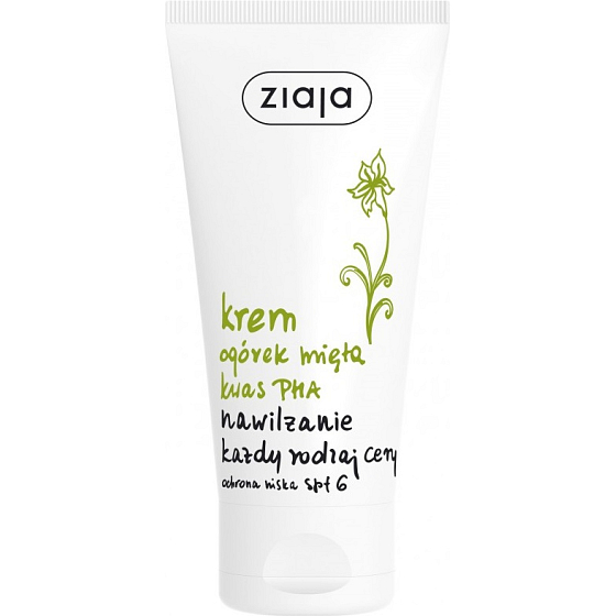 Ziaja Cucumber Mint SPF 6 Facial Moisturizing Cream 50 ml