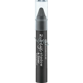Essence 2in1 Eyeshadow & Liner waterproof eyeshadows and lines 04 Black To The Routes 3.5 g