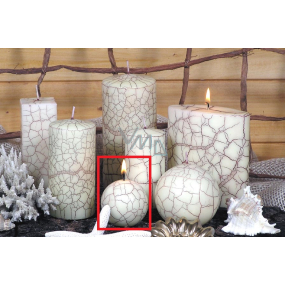 Lima Nevada candle ivory ball 60 mm 1 piece