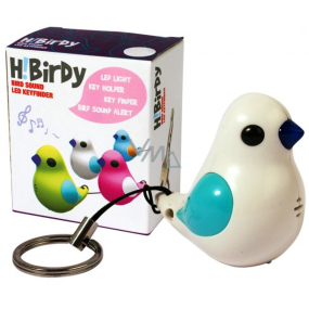 Albi Key finder White bird Singer beeps after clapping, 6.5 × 7.5 × 4.5 cm