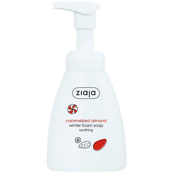 Ziaja Caramelized Almond Winter Foam Soap Dispenser 250 ml