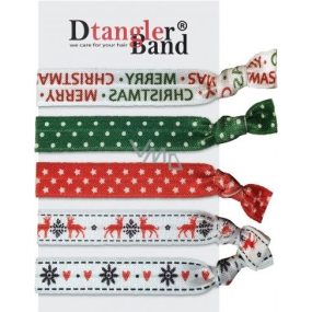 Dtangler Band Set Buble Merry Christmas hair bands 5 pieces