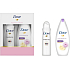 Dove Purely Pampering Cream and Peony Shower Gel for Women 250 ml + Invisible Dry antiperspirant spray 150 ml, cosmetic set