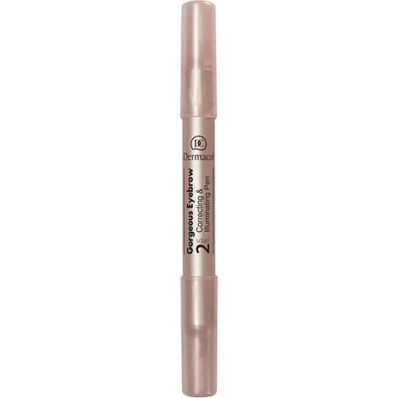 Dermacol Gorgeous Eyebrow Correcting & Illuminating Pen 2in1 concealer and brightener under the eyebrows 10 g
