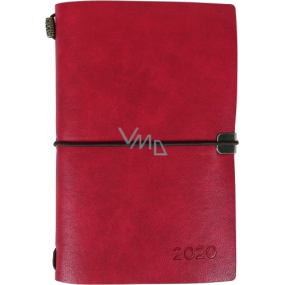 Albi Diary 2020 weekly luxury Red 17.8 x 12 x 1.5 cm