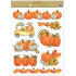 Window foil without glue autumn pumpkin, truck 30 x 42 cm