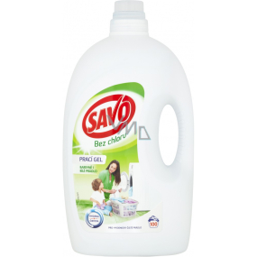 Savo Universal chlorine-free washing gel for white and coloured laundry 100 doses 5 l