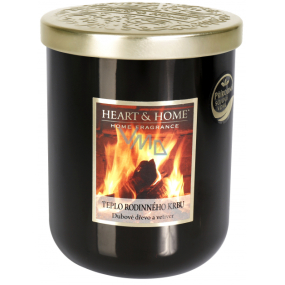 Heart & Home The warmth of a family fireplace Large soy scented candle burns for up to 70 hours 340 g