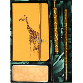 Albi Writing set Giraffe small notebook + pen + pencil + self-adhesive pad