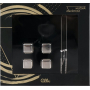 Albi Men's Affair cooling cubes 4 pieces + pliers 1 piece + velvet bag 1 piece, gift set for men
