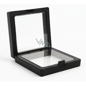 3D universal plastic frame with foil, black 9 x 9 cm
