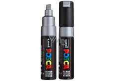 Posca Universal acrylic marker with wide, cut tip 8 mm Silver PC-8K