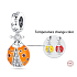 Charm Sterling silver 925 Thermo - Ladybug that changes color, pendant for bracelet