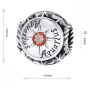 Charm Sterling silver 925 Zodiac sign, cubic zirconia Aquarius, bead for bracelet