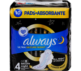 Always Ultra Secure Night Protection sanitary napkins with wings 10 pcs