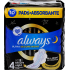 Always Ultra Secure Night Protection sanitary pads with wings 10 pieces