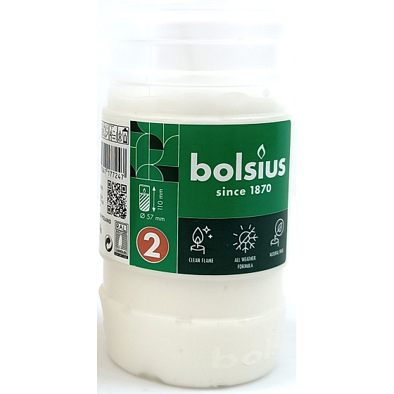 Bolsius Paraffin candle 110 x 57 mm, burning time 45 hours 1 piece