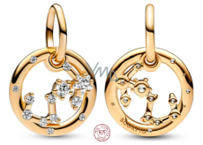 Charm Sterling silver 925 Gold plated Zodiac sign Scorpio, bracelet pendant