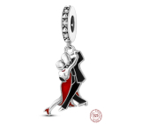 Charm Sterling silver 925 Dancing couple, pendant on bracelet interests