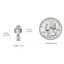 Charm Sterling silver 925 Grandma, bead on bracelet family