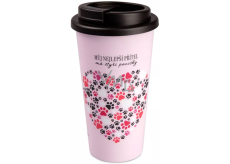 Albi Travel thermo mug pink Paws 470 ml