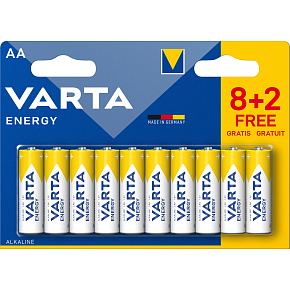 Varta Energy AA batteries, 8+2 pcs