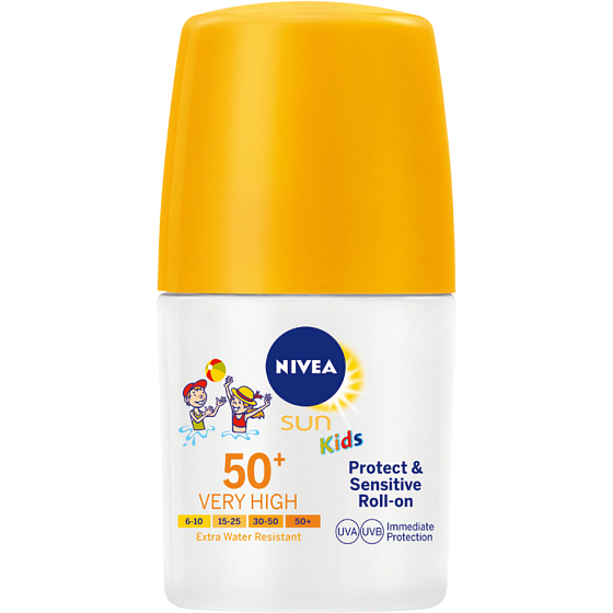 Nivea Sun Kids Sensitive protect & play SPF 50 children's sunscreen milk, 50 ml