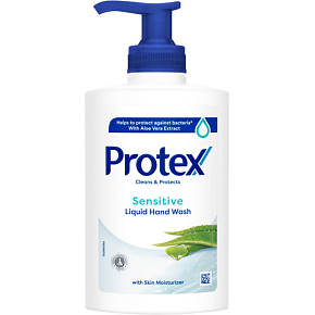 Protex Sensitive Antibacterial Liquid Soap with Dispenser 250 ml