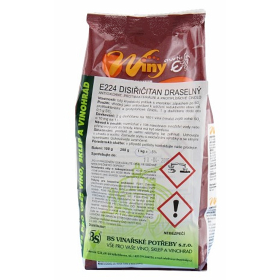 WINY Potassium Metabisulfite E224 Potassium Pyrosulfite for Food - Preservative 100 g