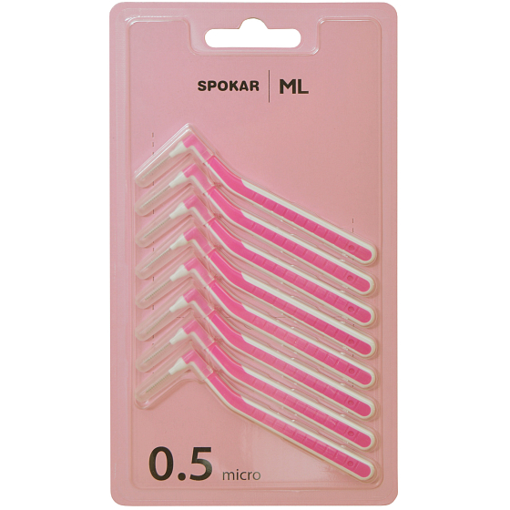 Spokar ML Interdental brushes L 0,5 mm micro, set of 8 pieces