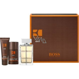 ikke ude af drift en kop Hugo Boss Orange Man EdT 100 ml Eau de Toilette + 50 ml Shower Gel + 75 ml  Deodorant Stick, gift set - VMD parfumerie - drogerie