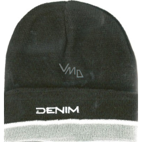 Denim Cap with gray-white rim 1 piece