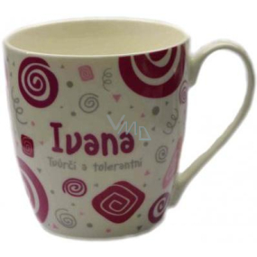 Nekupto Twister mug named Ivan pink 0.4 liters