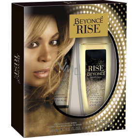 Beyoncé Rise perfumed deodorant glass for women 75 ml + body lotion 75 ml, cosmetic set