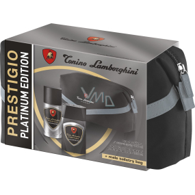 Tonino Lamborghini Prestigio Platinum Edition Eau de Toilette for Men 100 ml + deodorant spray 150 ml + case, gift set