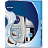 Nivea Coconut Sensation Cream Shower Gel 250 ml + Invisible Black & White Pure antiperspirant deodorant spray 150 ml, for women cosmetic set