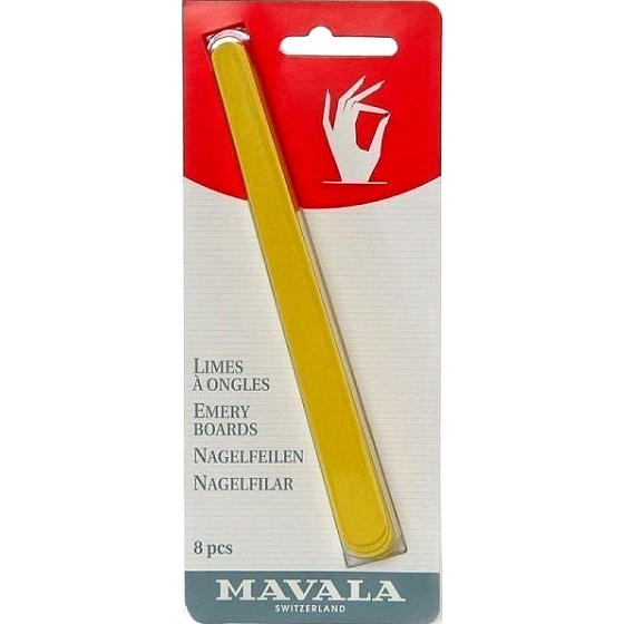 Mavala Emery Boards thin professional nail files 8 pieces