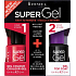 Rimmel London Super Gel by Kate nail polish 041 Darling Dahlia 12 ml + Super Gel Top Coat top coat nail 001 Transparent 12 ml, duopack