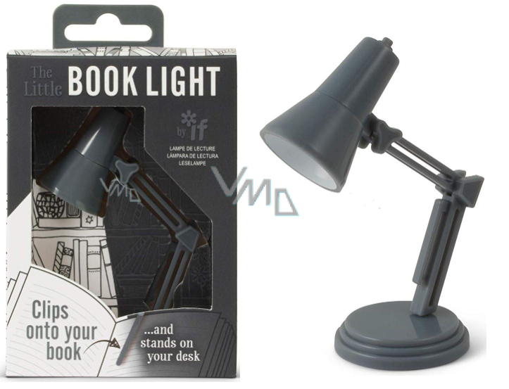 If The Little Book Light Mini retro lamp Grey 118 x 85 x 35 mm VMD