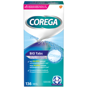 Corega Tabs Antibacterial 3min cleaning tablets for denture prostheses 136 pieces