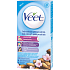 Veet full body wax strips with a strip for easy grip on the whole body of 22 pieces
