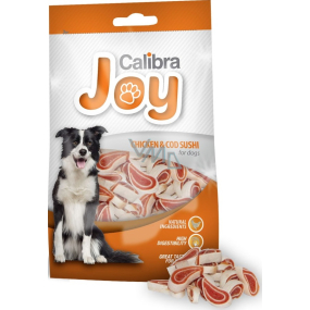 Calibra Joy Chicken & Cod Sushi supplementary dog food 80 g