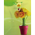 Nekupto Gift paper bag 23 x 18 x 10 cm Green with flowerpot 1289 01 KAM