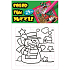 Folding Christmas motif Snowman and house 25 pieces 18 x 12 cm coloring page