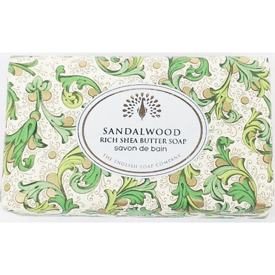 English Soap Sandalwood natural perfumed soap with shea butter 190 g