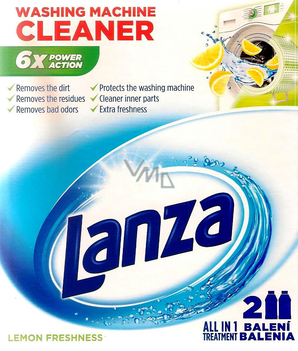 Lanza Lemon Freshness liquid washing machine cleaner 2 x 250 ml VMD