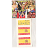 Sheet of Tattoo Stickers for Face and Body Spain España Flag 2 Designs