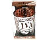 Albi Shimmering candle holder made of glass for tea candle IVA, 7 cm