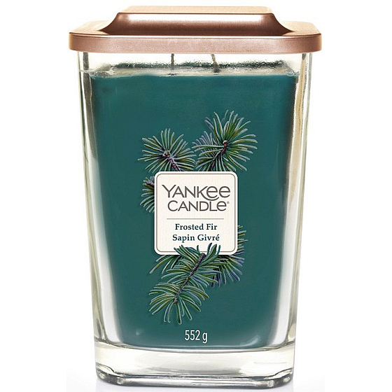 Yankee Candle Frosted Fir - Frosted Fir Soy Candle Elevation Large Glass 2 Wicks 552 g